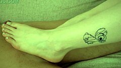 She shows off her sweet feet in costumes