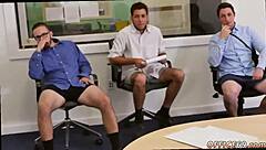 Straight Gay Twinks Hump Hard with Boy Facial on Pantsless Friday