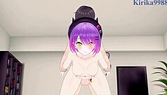 Intense Sex with Yuzuki Choco and Tokoyami Towa in Hentai!